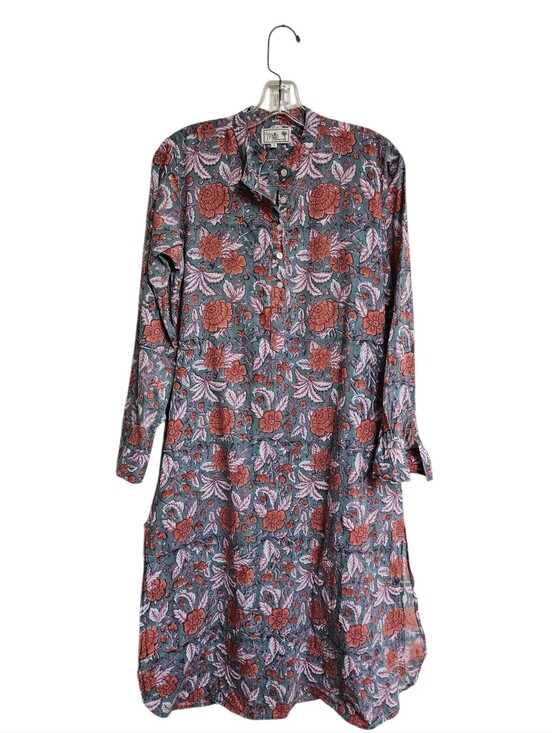 Mille Dresses & Skirts - MILLE Floral Printed Cotton Midi Slit Dress Size S